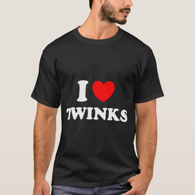 Camiseta Gay Daddy I Love Twinks (Anverso)