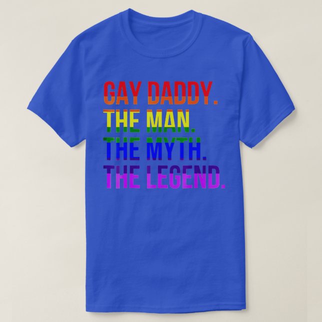 Camiseta Gay Daddy LGB Orgullo Papá Regalo por el Día del P (Diseño del anverso)