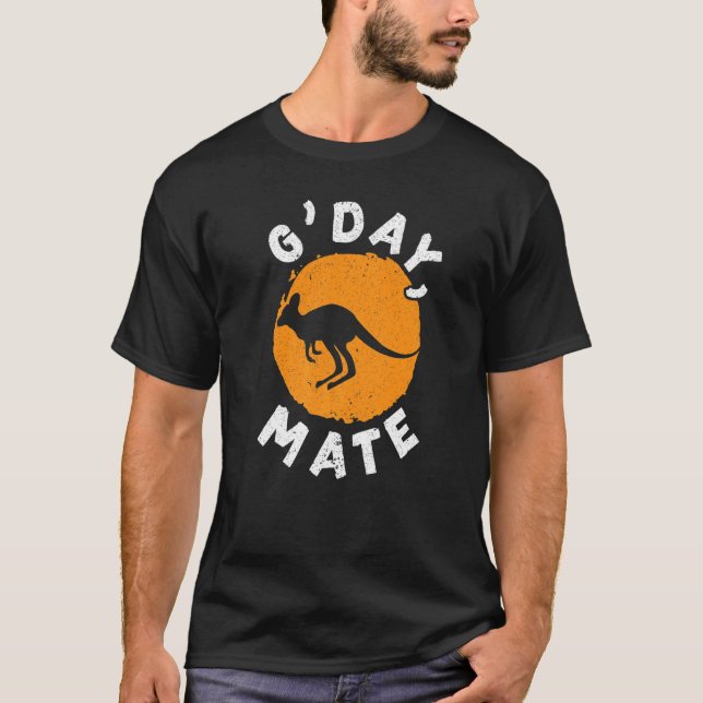 Camiseta Gay Day Mate Kangaroo Australia Australia Aussie V (Anverso)