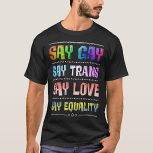 Camiseta Gay de Florida dice Gay dice Trans Say Love LGBTQ 