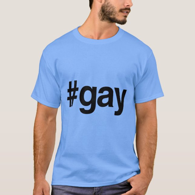 CAMISETA GAY DE HASHTAG - .PNG (Anverso)