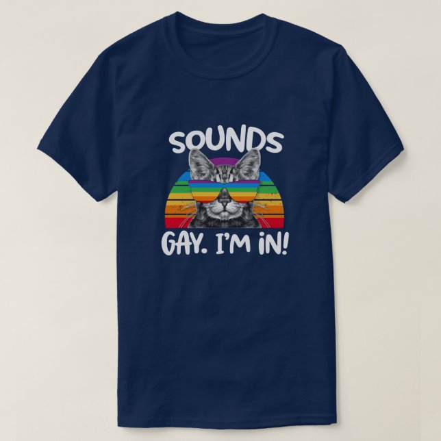 Camiseta Gay de los sonidos estoy EN el orgullo gay del (Diseño del anverso)