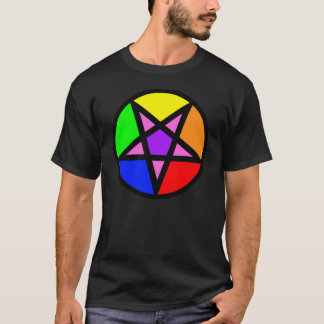 Camiseta gay del Pentagram del Satanist