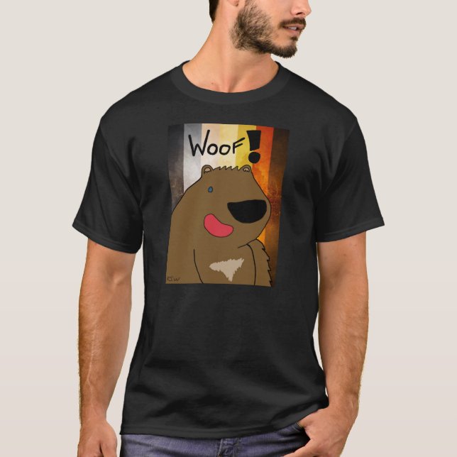 Camiseta gay del tejido del oso del dibujo animado (Anverso)