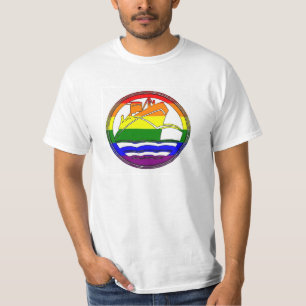 Camiseta gay del valor de la travesía
