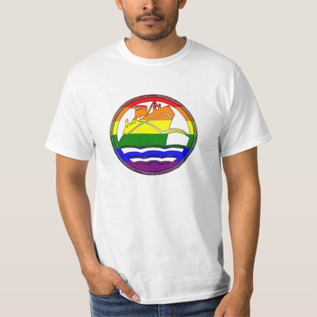 Camiseta gay del valor de la travesía (Anverso)