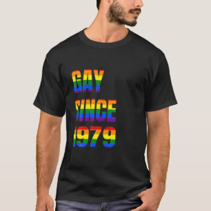 Camiseta Gay Desde 1979 Es Mi Bella Gi De Cumpleaños LGBT
