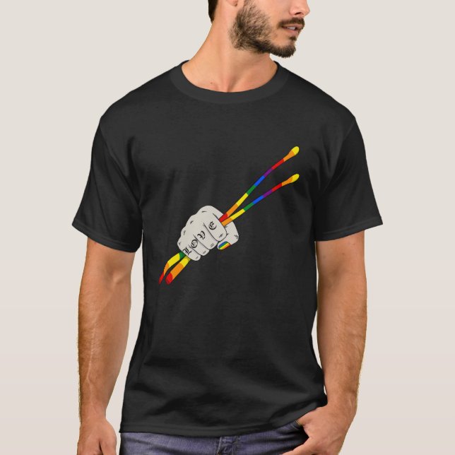Camiseta Gay Drumset Drumset Drumset Dr. (Anverso)