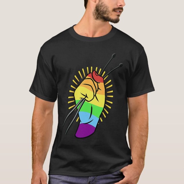 Camiseta Gay Drumsticks Drummer Set (Anverso)