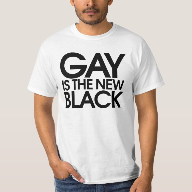 Camiseta Gay es el nuevo negro (Anverso)
