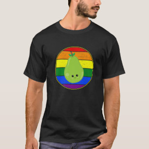 Camiseta Gay Fruit Pear Lover Lover LGBTQ Orgullo Gay adole