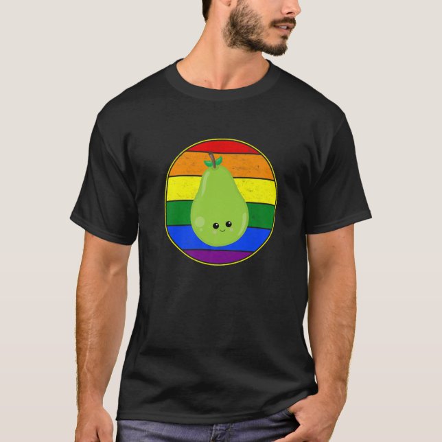 Camiseta Gay Fruit Pear Lover Lover LGBTQ Orgullo Gay adole (Anverso)