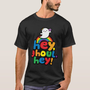 Camiseta Gay Halloween Ghost Hey Ghoul (Chica) Hey Prid