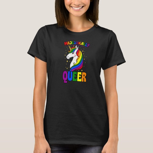 Camiseta Gay homosexual homosexual unicornio amante del org (Anverso)