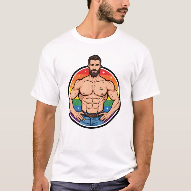 Camiseta GAY ICON T-Shirt | Gay Pride Shirt for Men | LGBTQ (Anverso)