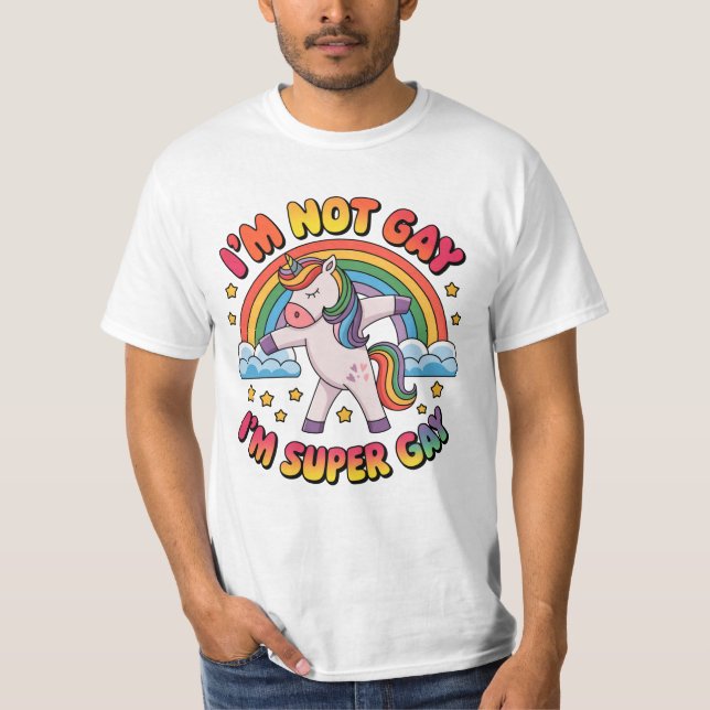 Camiseta  Gay Im Super Gay Sublimation-60681 (Anverso)