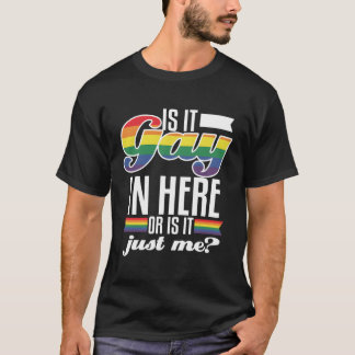 Camiseta Gay In Here O Just Funny Me Orgullo Lgbtq Rainbow