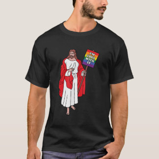 Camiseta Gay Jesus Dice Que Mi Guay Con Ella Gay Christian