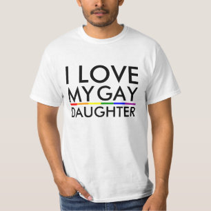 Camiseta Gay / Lesbiana Amo a mi hija gay -Camiseta