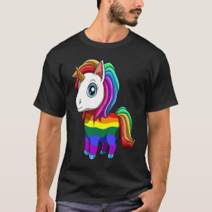 Camiseta Gay Lesbiana LGBTQ linda unicornio