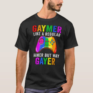 Camiseta Gay Lgbt Como Un Jugador Regular Pero Camino Gayer