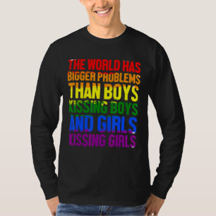 Camiseta Gay Lgbt El Mundo Tiene Mayores Problemas Rainbow 