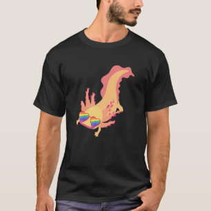 Camiseta Gay Lindo Ajolote LGBT Gafas de sol Arcoíris Lesbi
