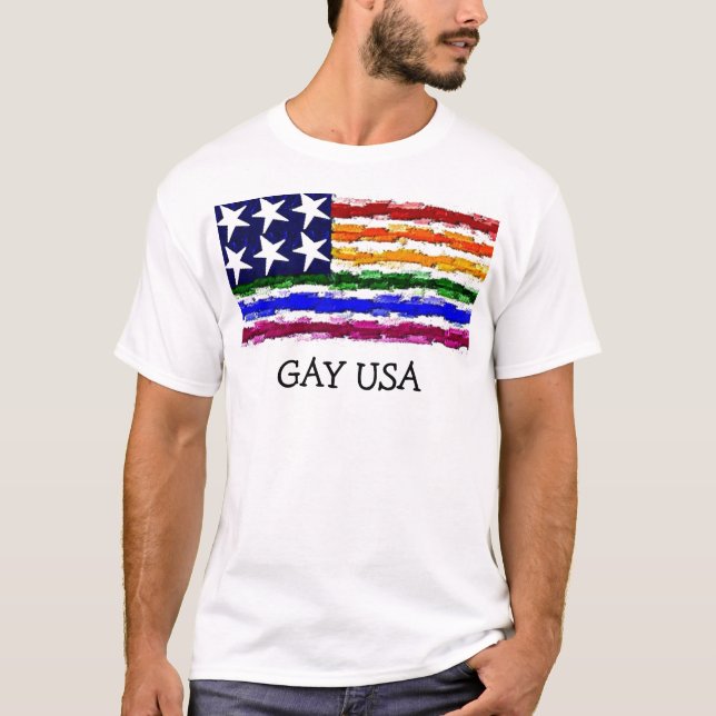 CAMISETA GAY LOS E.E.U.U. (Anverso)