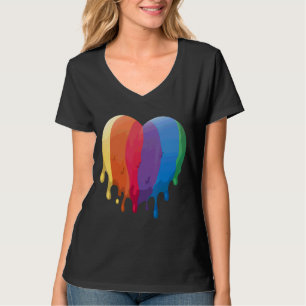 Camiseta Gay Love Rainbow Heart Lgbt Gay Pride Conciencia
