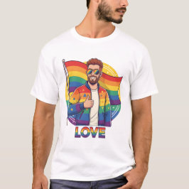 Camiseta Gay LOVE T-Shirt | Gay Pride Shirt for Men | LGBTQ