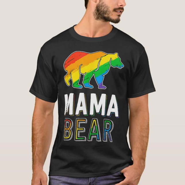 Camiseta Gay Mama Osa Orgullosa Madre LGBTQ Madre LGBTQ (Anverso)