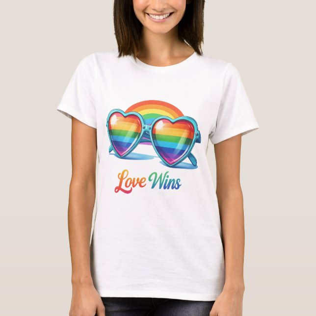 CAMISETA GAY ORIDE RAINBOW SUNGLASSES (Anverso)