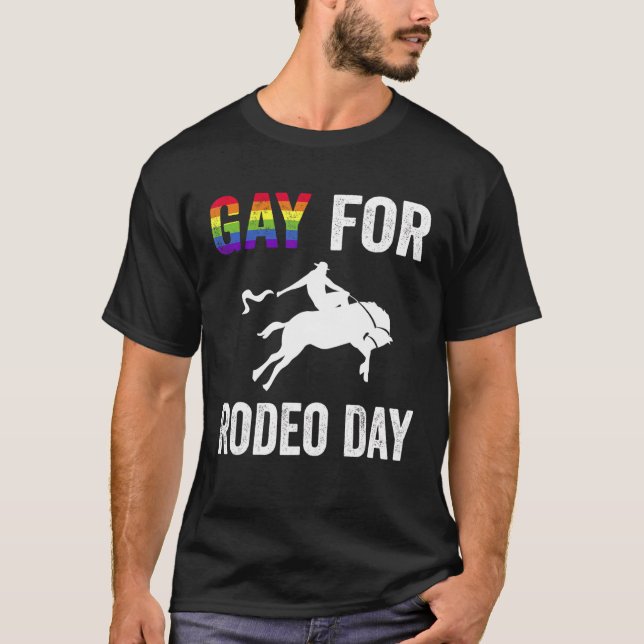 Camiseta Gay para el Día del Rodeo (Anverso)