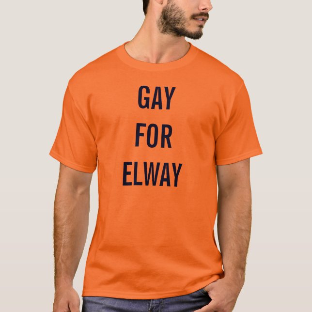 Camiseta Gay para Elway (Anverso)