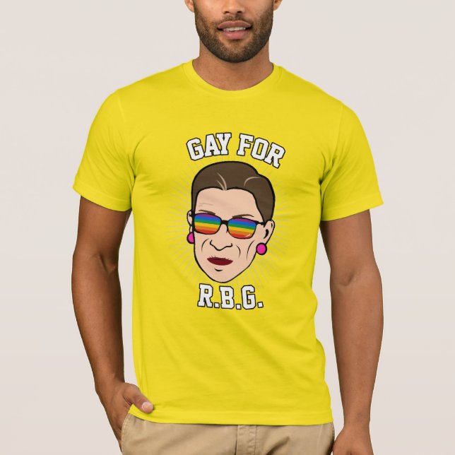 Camiseta Gay para RBG - orgullo 2016 de Ruth Bader Ginsburg (Anverso)