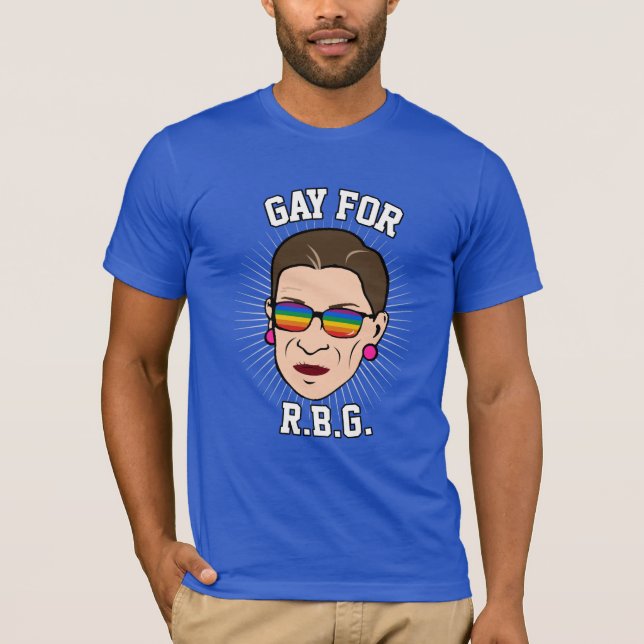 Camiseta Gay para RBG - orgullo 2016 de Ruth Bader Ginsburg (Anverso)