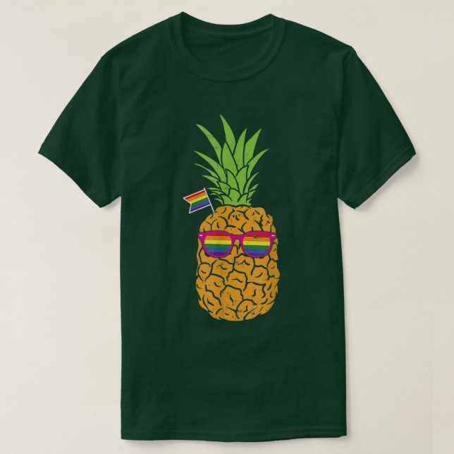 Camiseta Gay Pineapple Funny Fruit LGBT Pride Regalo (Diseño del anverso)