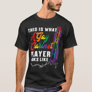 Camiseta Gay Pride Clarinet Jugador Instrumental