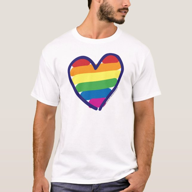 Camiseta GAY-PRIDE-HEART-In-Catneato (Anverso)