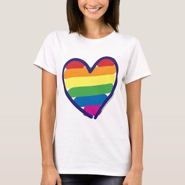 Camiseta GAY-PRIDE-HEART-In-Catneato (Anverso)