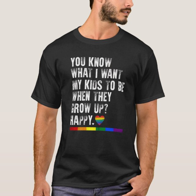 Camiseta Gay Pride LGBT Awareness Parents Mom Dad Lesbian P (Anverso)
