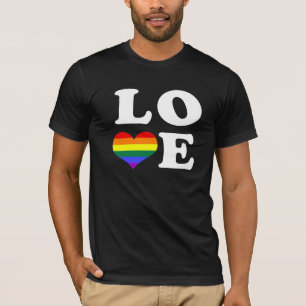 Camiseta Gay Pride Love Heart