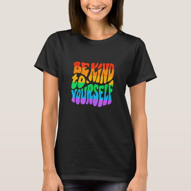 Camiseta Gay Pride Parade LGBTQ+ Rainbow Flag Body Positivi (Anverso)