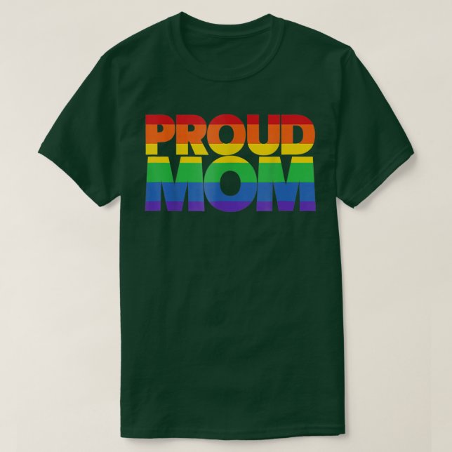 Camiseta Gay Pride  Proud Mom LGBT parent Mother's Day  (Diseño del anverso)