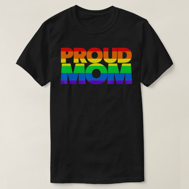 Camiseta Gay Pride  Proud Mom LGBT parent  Mother's Day (Diseño del anverso)