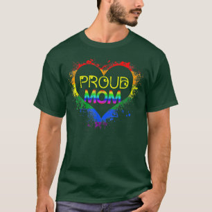 Camiseta Gay Pride Shirt Proud Mom LGBT parent  Mother's Da