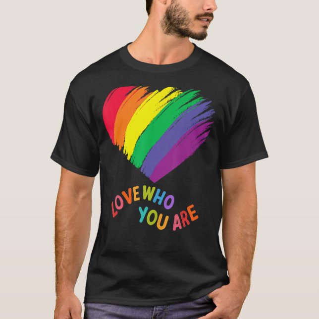 Camiseta Gay Pride Women Rainbow Graphic Love Wins LGBT (Anverso)