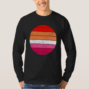 Camiseta Gay Retro Lesbiana Atardecer Y Orgullo Lesbiano Lg