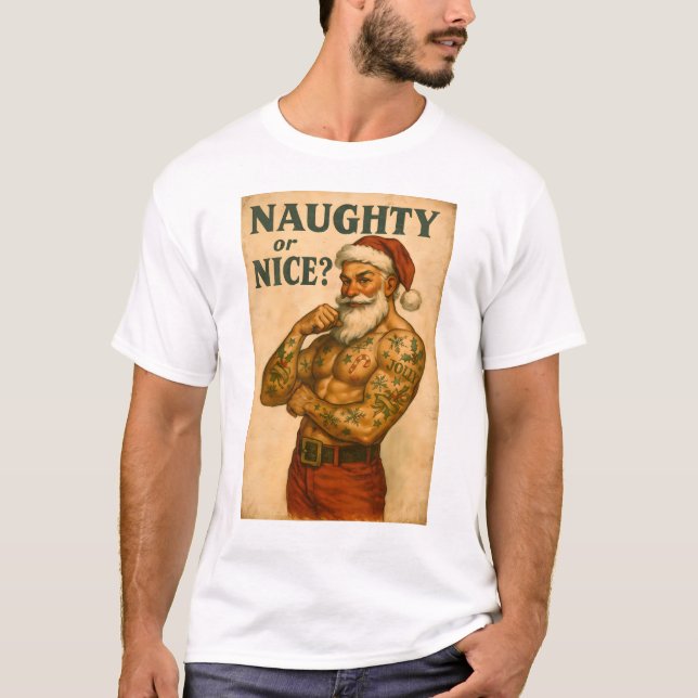 Camiseta Gay Santa T-Shirt | Gay Pride Shirt for Men | LGBT (Anverso)