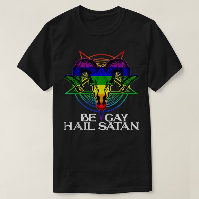Camiseta Gay Satanism Lover (Diseño del anverso)